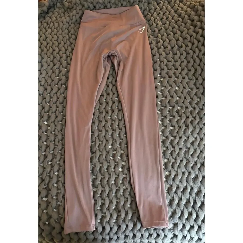 Mauve Rose Scrunch Butt Gymshark Leggings Gym Gymrat Workout